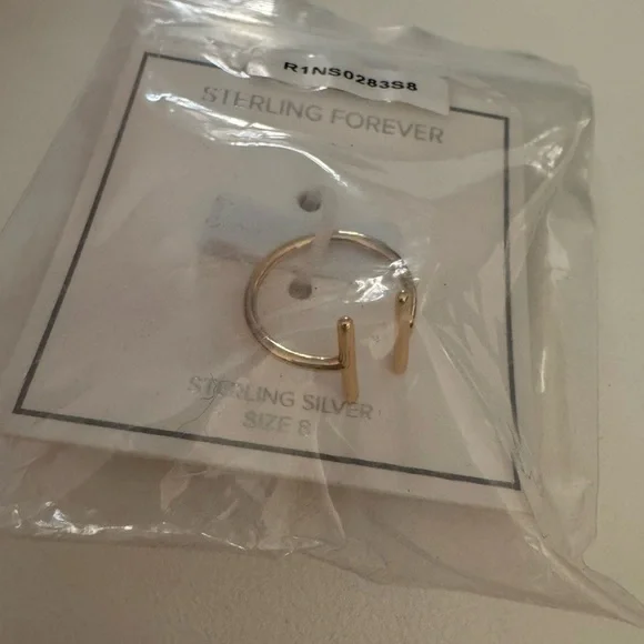 Sterling Forever 925 silver parallel bar ring - Picture 6 of 8